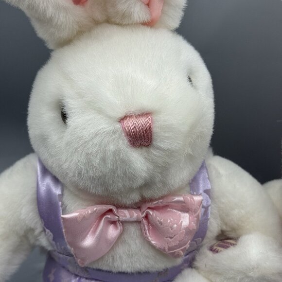 Main Joy Plush Bunny Rabbit Pair Vintage 13" NO SOUND OR LIGHTS Peter Rabbit - Picture 3 of 10